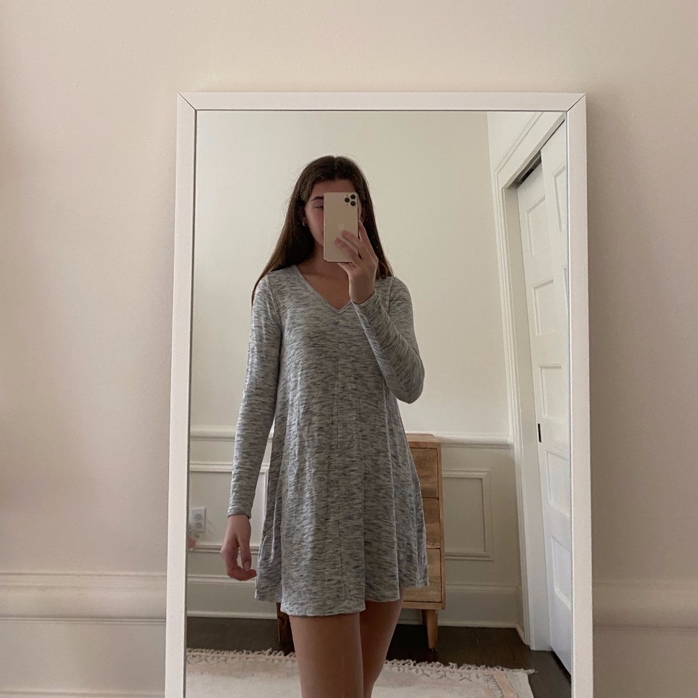 Grey t-shirt dress